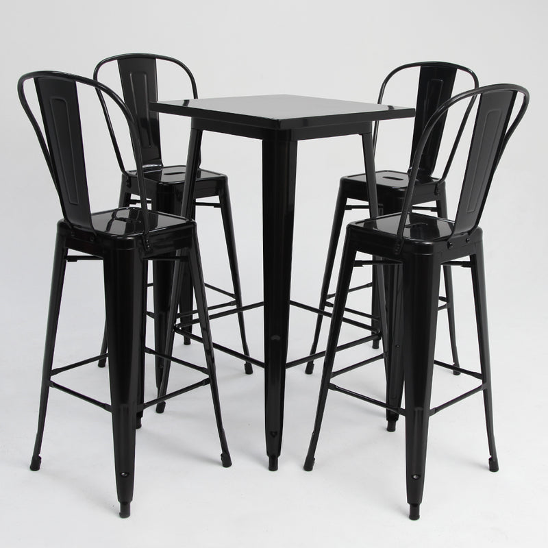 Tolix 5pc Bar Setting Black