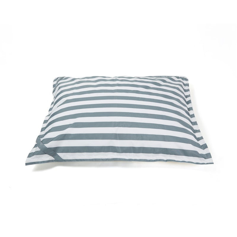 Lazy Days Floating Outdoor Beanbag Grey and White Stripe